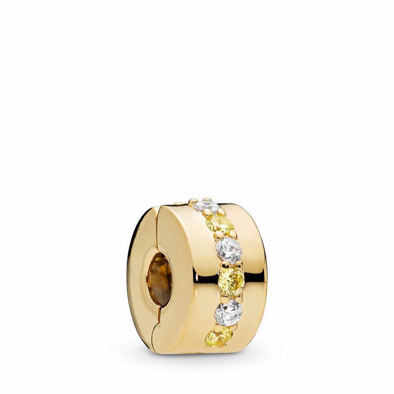 Pandora Australia Shine™ Shining Path Clip Charm - 18ct Gold Plated | JPISBG692